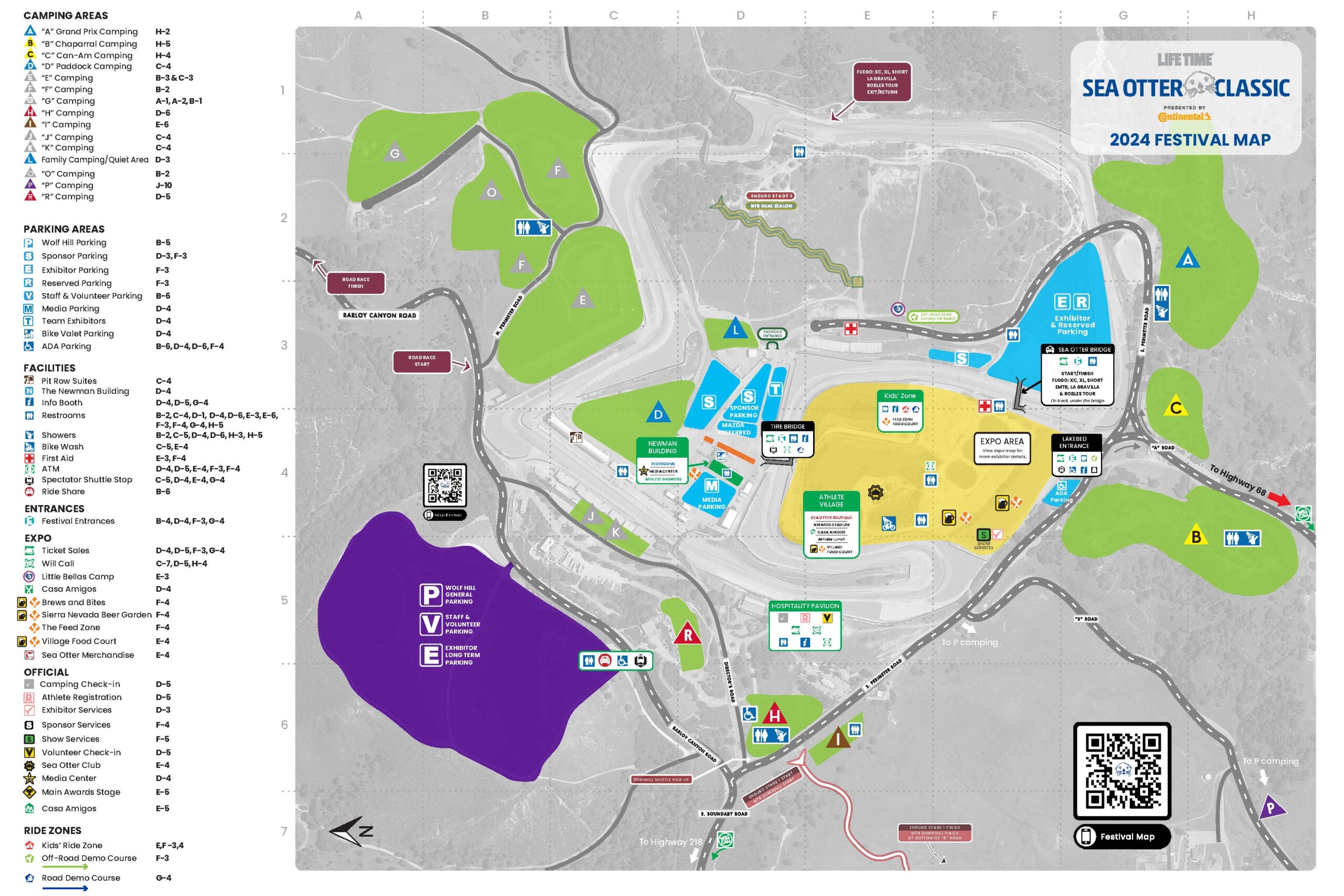 FESTIVAL MAP Life Time Sea Otter Classic